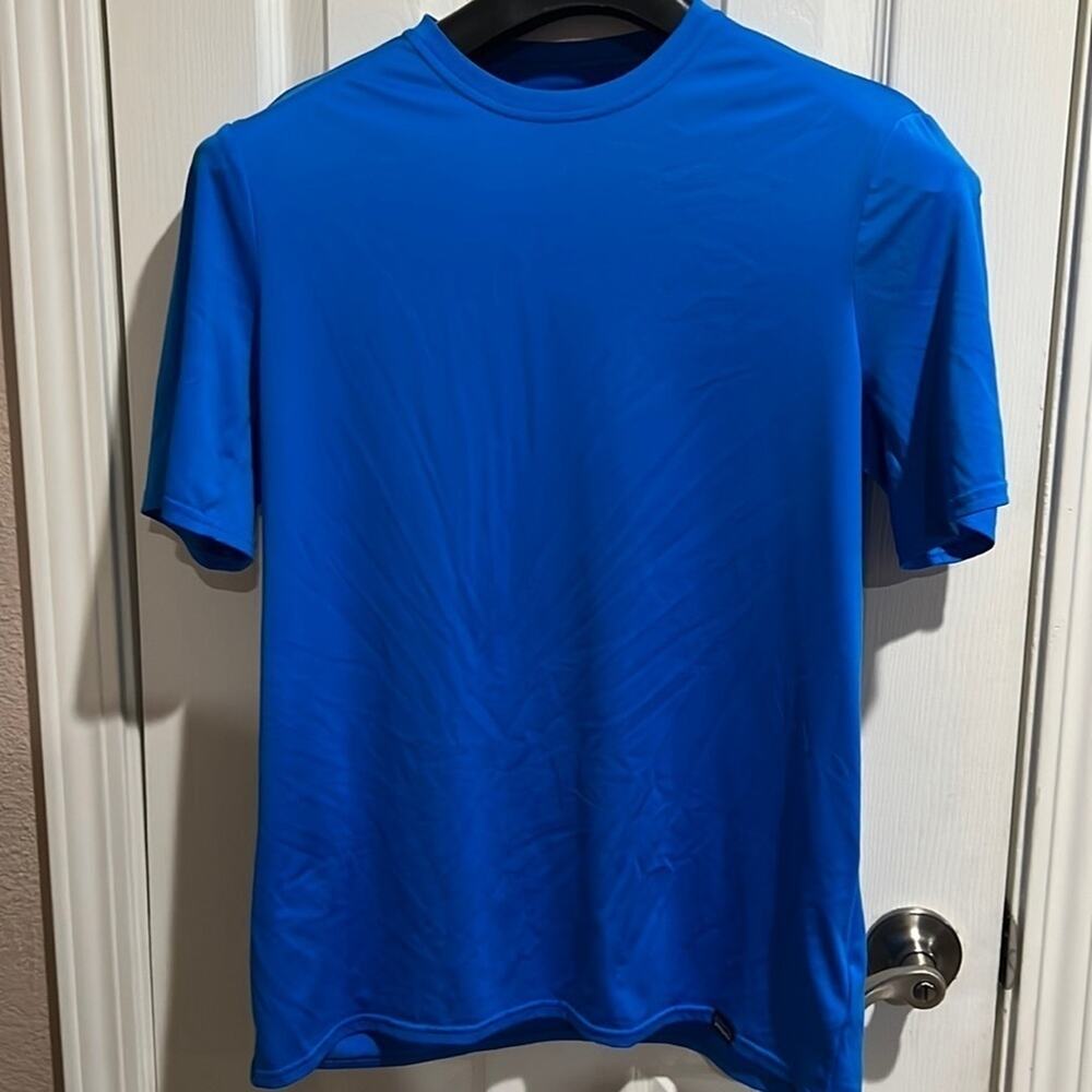Patagonia Men's Short Sleeve Crew Neck Tee - Bright Blue